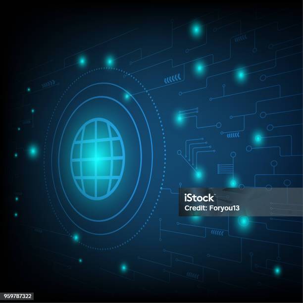 Digital Abstract Technology Examples Technology Digital Abstract Stock Illustration - Download Image Now ...