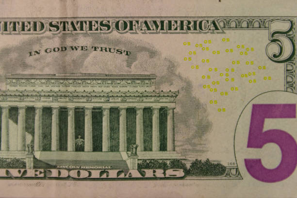 istock Macro shot of the five dollars banknote 959792334