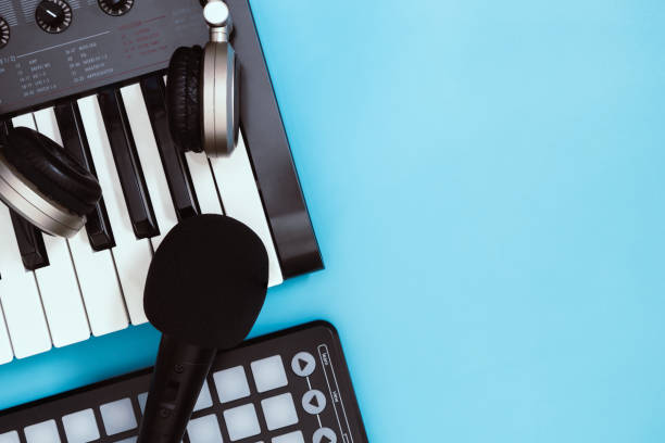 istock Home Studio Computer Music Station portable set up. 959796990