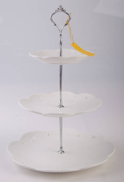 istock tray or three tier serving tray on a background 959801742