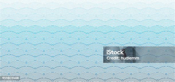 Vector Chinese Traditional Wave Seamless Pattern Background Stock Illustration - Download Image Now