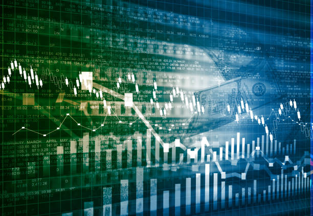 istock Stock market chart background 959804148