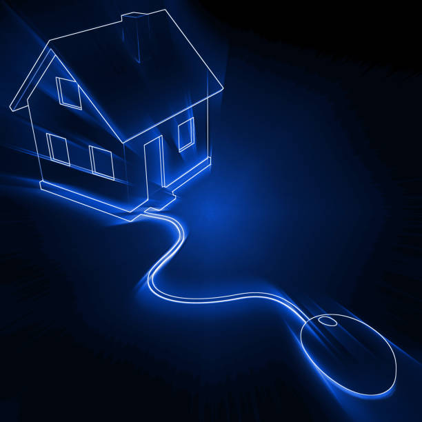 istock Internet of things smart home real estate house technology concept 959807000