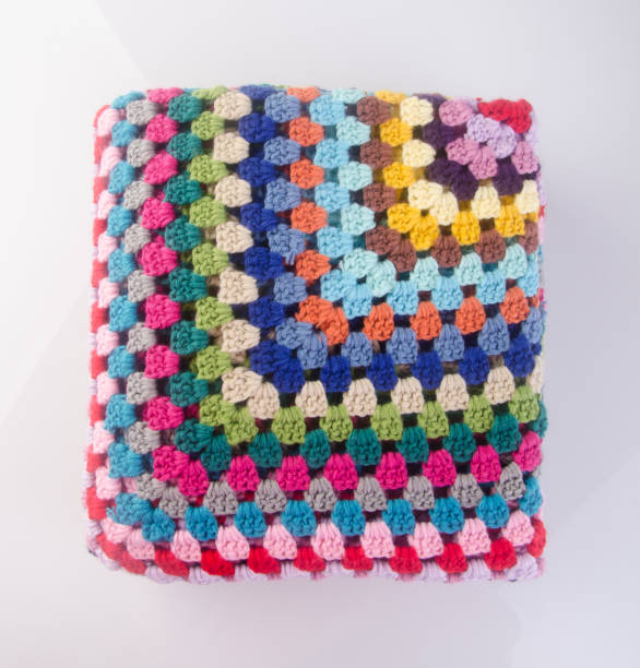 istock blanket or crochet blanket on a background 959807516