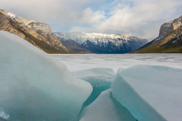 istock Spring ice on shoreline at mountain lake 959808318