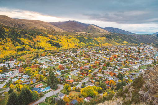 Autumn in the township of Arrowtown - New Zealand