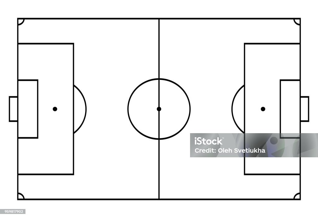 football, Cour de football. Fond de sport. Ligne art style - clipart vectoriel de Terrain de football libre de droits football, Cour de football. Fond de sport. Ligne art style - clipart vectoriel de Terrain de football libre de droits