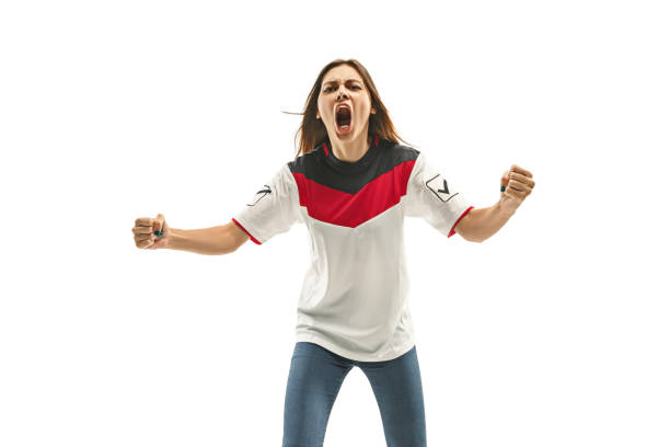 istock egyptian fan celebrating on white background 959818164