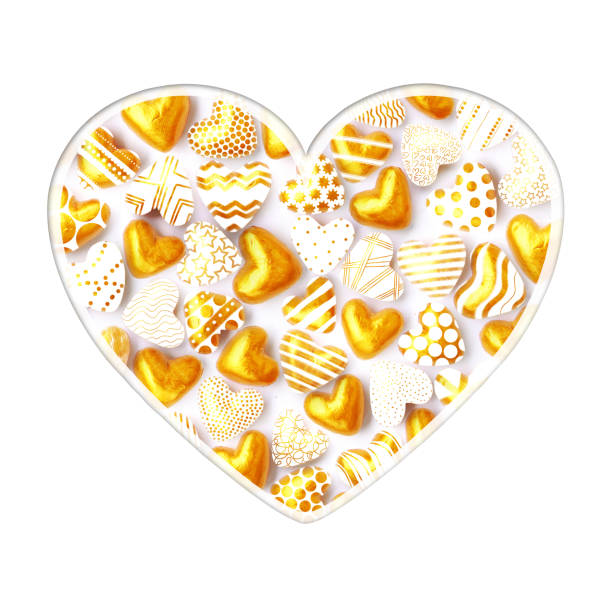 20+ Chocolate Candy Wrapped Gold Foil Background Stock Illustrations