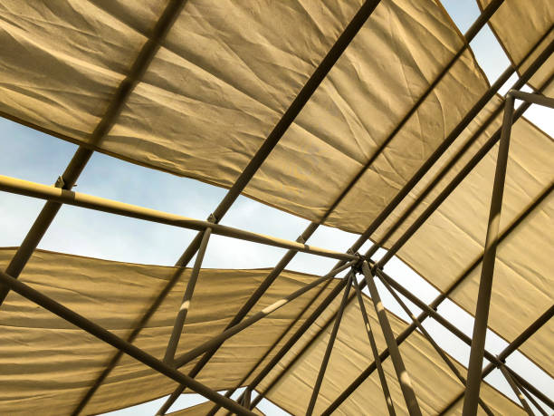 istock Awning in the midday sun against the sky. 959831830