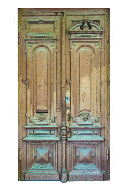 istock old vintage wooden door on isolated white background 959832182