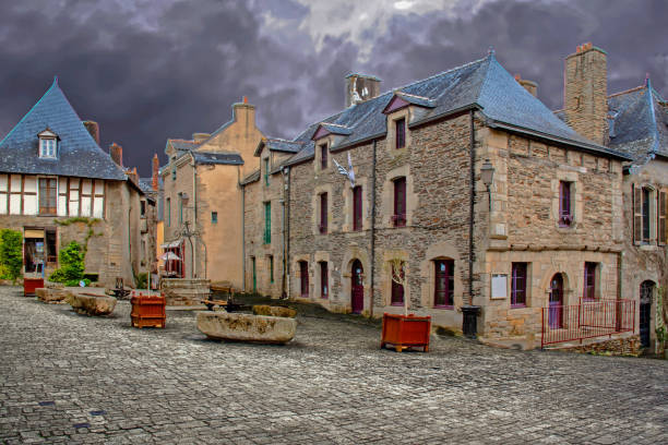 istock Rochefort-en-terre. The village square. Morbihan. Brittany 959843152