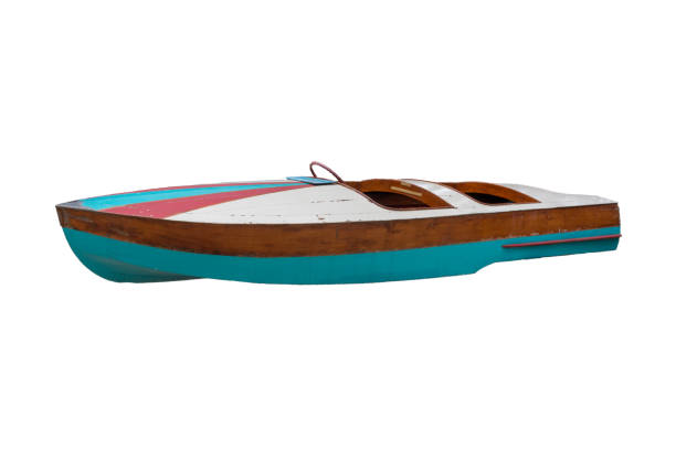 istock Antique boat on a white background 959843480