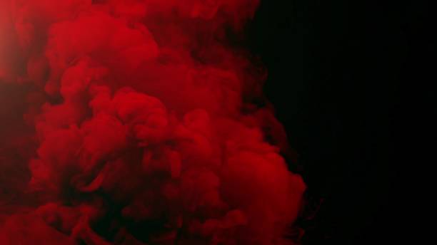 colorful smoke on black background