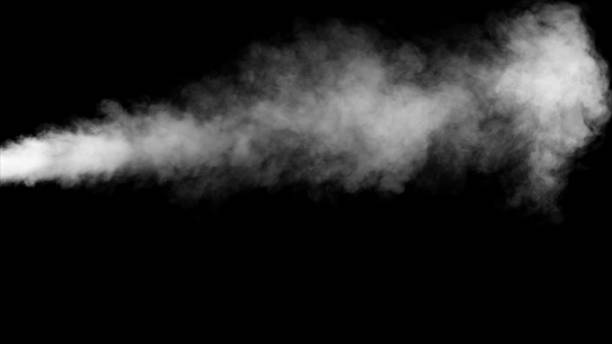 istock White water vapour on a black background 959856088