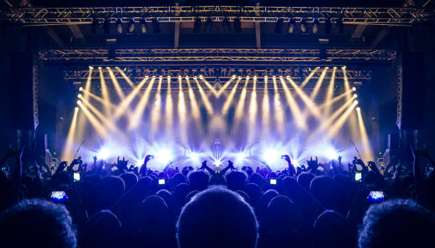 Live music event inside a venue Live music event inside a venue concert hall photos stock pictures, royalty-free photos & images