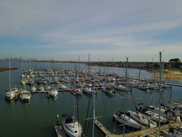 istock Marina with Melbourne city in the background 959879358