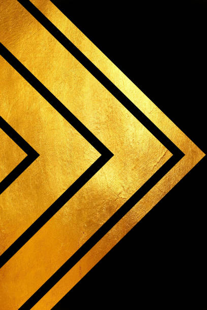 istock Creative digital abstract shiny golden texture on black background. 959888146