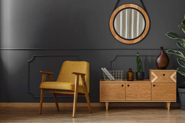 istock Mirror, cupboard and armchair 959892226