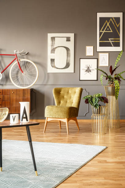 istock Living room interior with gallery 959896976