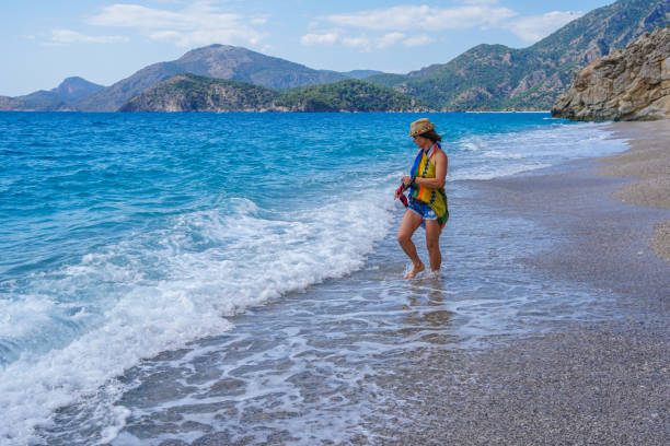 Women walking on the beach