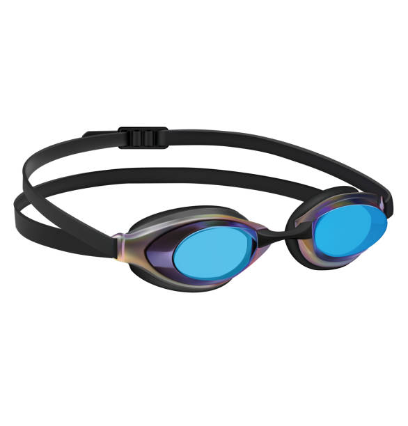 schwimmen sport brille. vektor-illustration - swimming goggles stock-grafiken, -clipart, -cartoons und -symbole