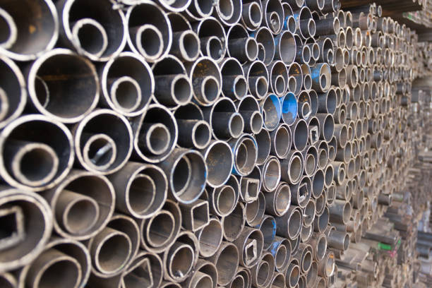 Metal factory, industrial concept