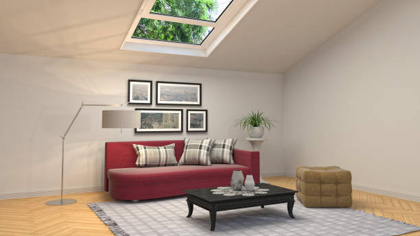 istock Interior living room. 3d illustration 959906440
