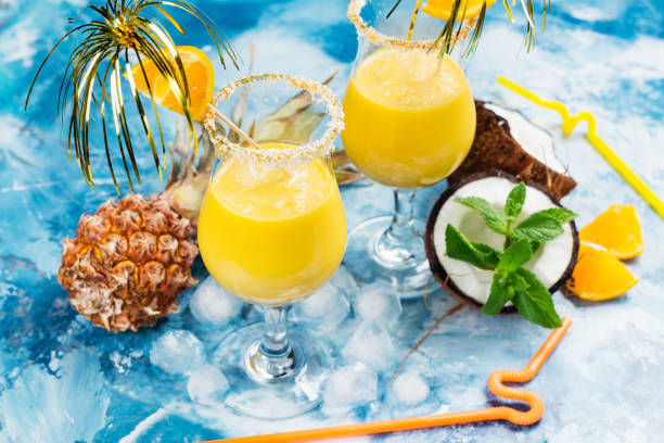 istock Pina colada cocktail and ingredients 959909188