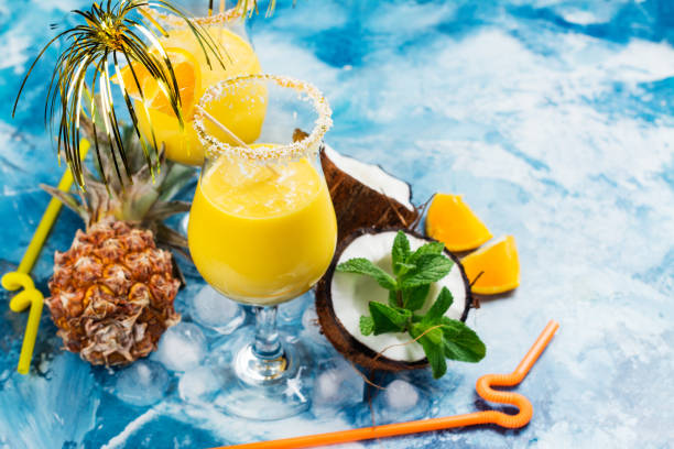 istock Pina colada cocktail and ingredients 959909586