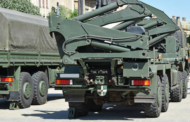 istock Military vehicles on the street 959915486