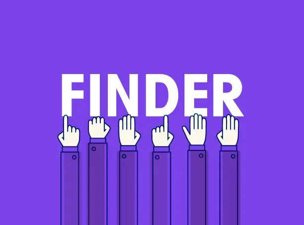 Vector illustration of Finder