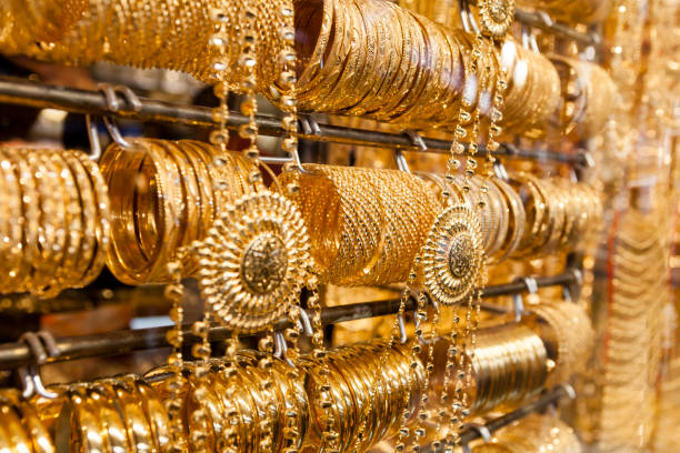 istock Gold jewellery in the Gold Souk Dubai, UAE 959928292