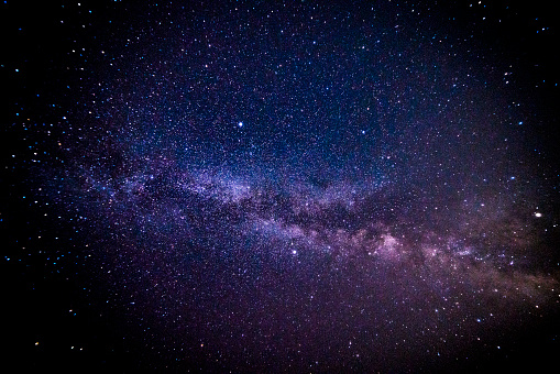Astrophotography shot of the Milky Way during a new moon