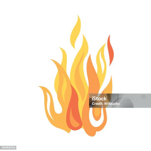 Feu Ou Flamme Vecteurs libres de droits et plus d'images vectorielles de Flamme - Flamme, Feu, Vectoriel