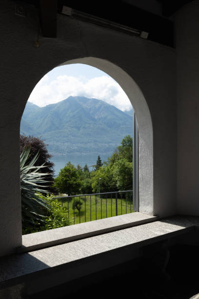 istock Outdoor veranda with large arches 959933774