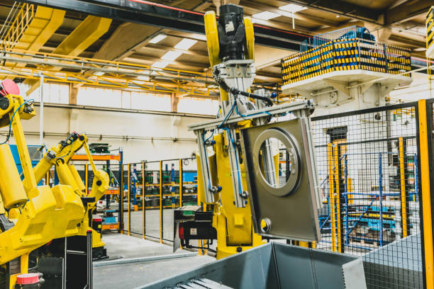 istock Industrial Robot in Factory 959934816
