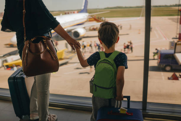istock Mother and son traveling together 959937758