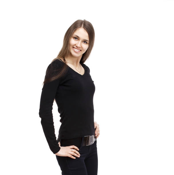istock Smiling business woman. Isolated over white background 959938006