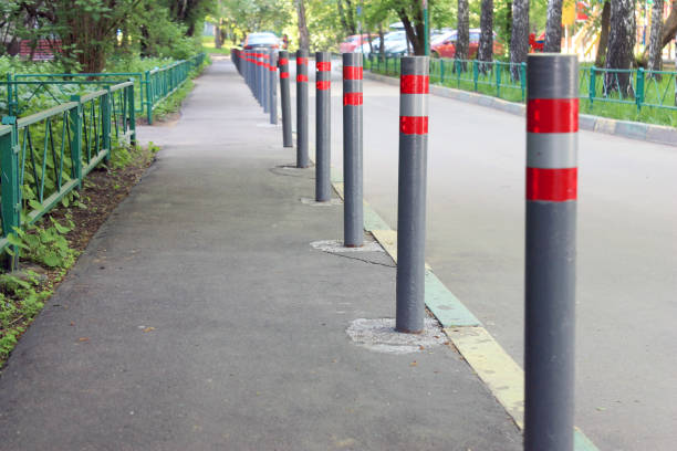 istock Parking poles on the street 959947450