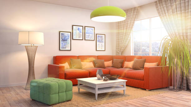 istock Interior living room. 3d illustration 959951476