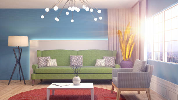 istock Interior living room. 3d illustration 959953238