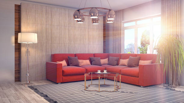 istock Interior living room. 3d illustration 959956706