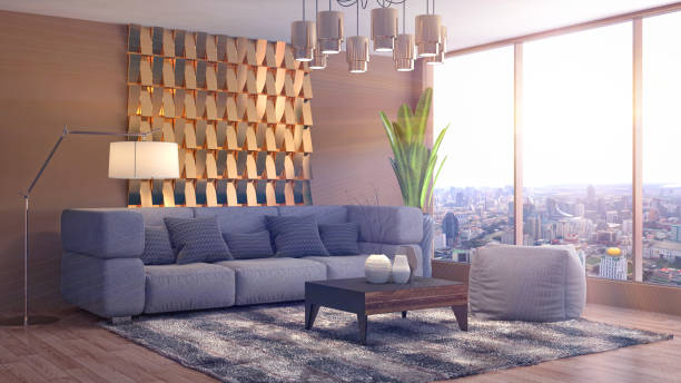 istock Interior living room. 3d illustration 959956766