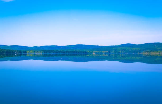 Summer lake view from Sotkamo, Finland.