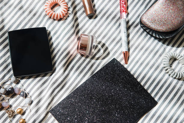 istock Woman's glamour beauty products flatlay 959970976