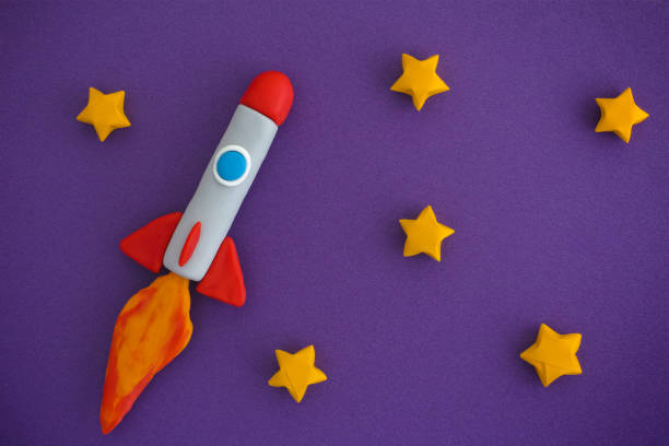 istock Space Rocket Flying For New Ideas Through The Stars 959974408