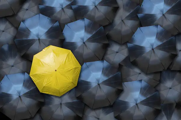 Photo of Nonconforming Yellow Umbrella
