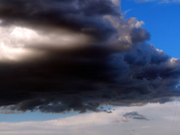 istock Texture of sky with clouds, cloudy weather background 959978882