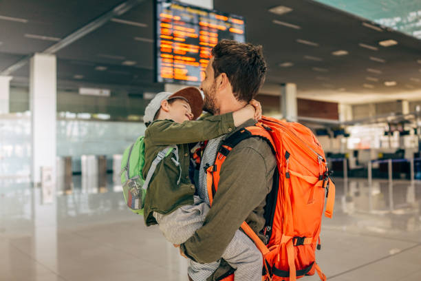 istock Father and son traveling together 959983506